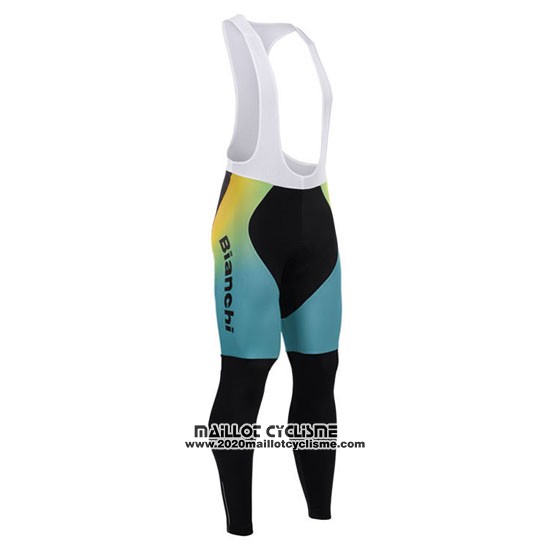 2015 Maillot Ciclismo Lotto NL Jumbo Noir et Jaune Manches Longues et Cuissard